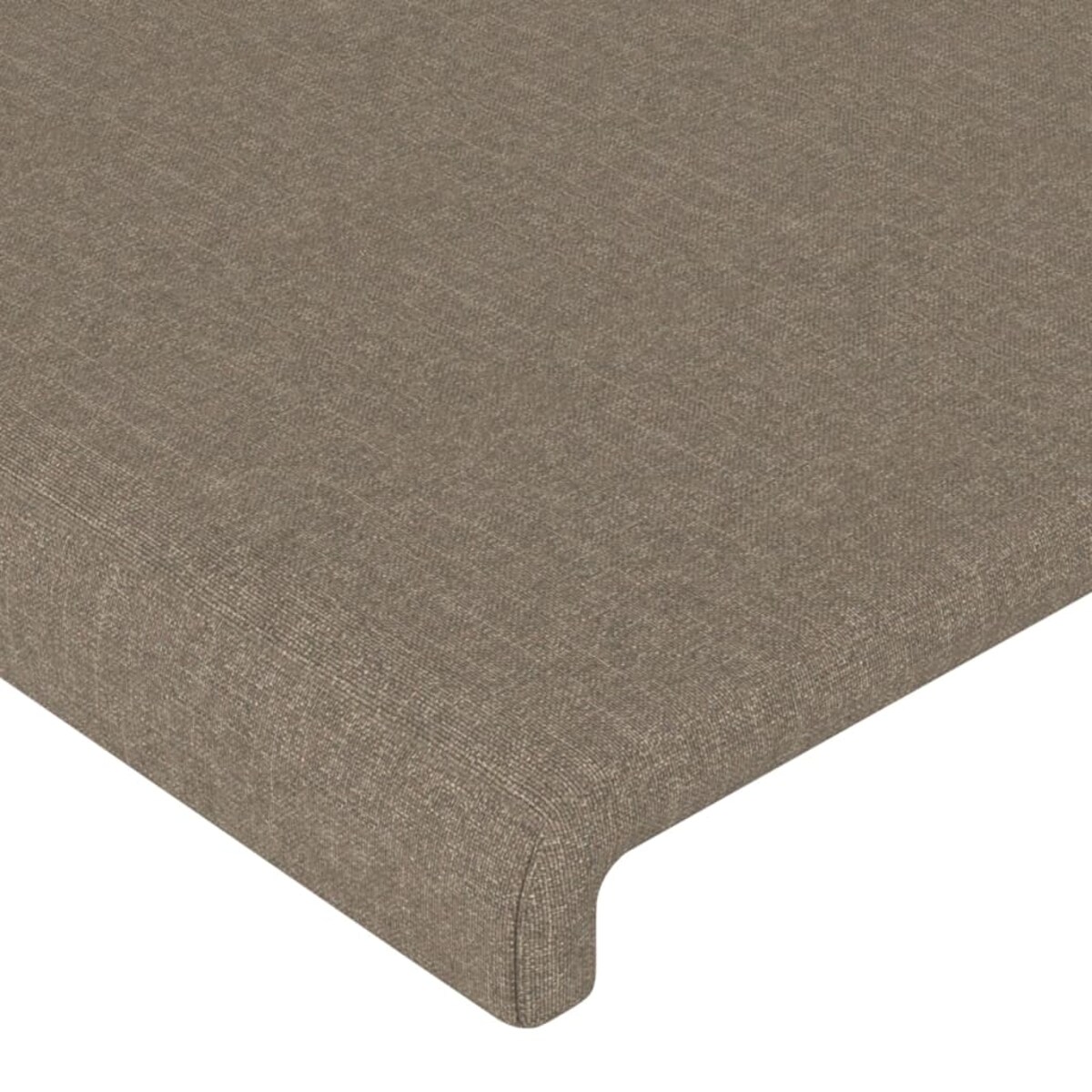 vidaXL Zagłówek uszak, taupe, 203x16x118/128 cm, tkanina