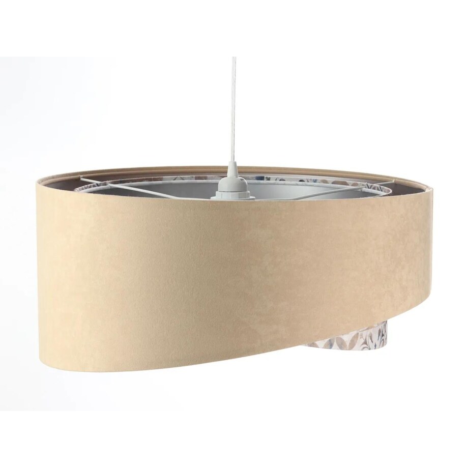 Lampa wisząca SANDERLING beżowa/srebrna