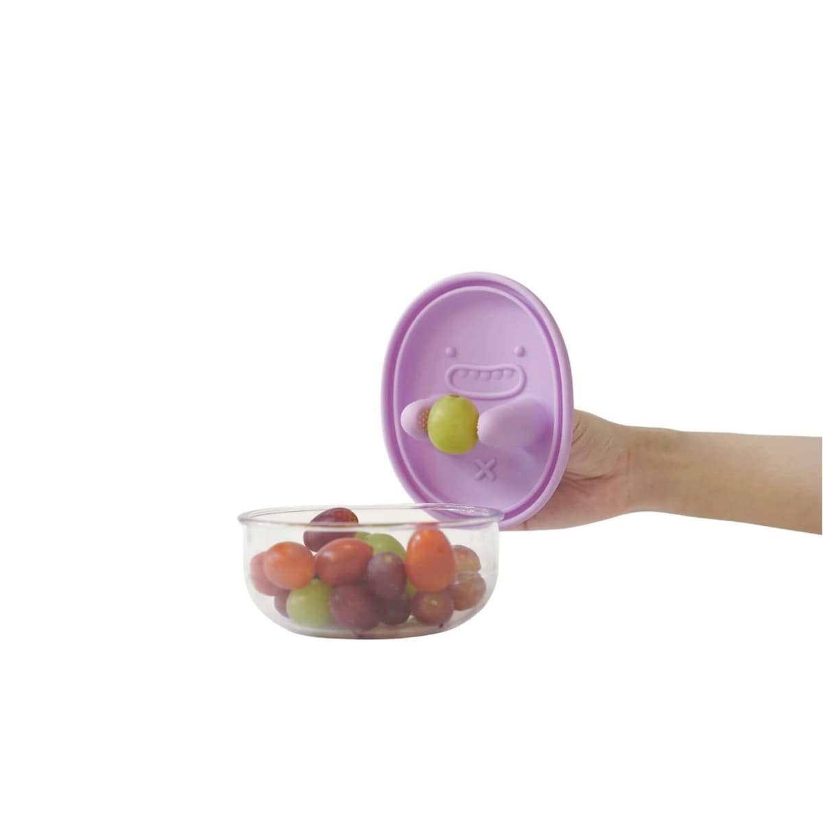 MONCHI FINGER SNACK BOWL innowacyjny pojemnik na przekąski, Lavender Purple