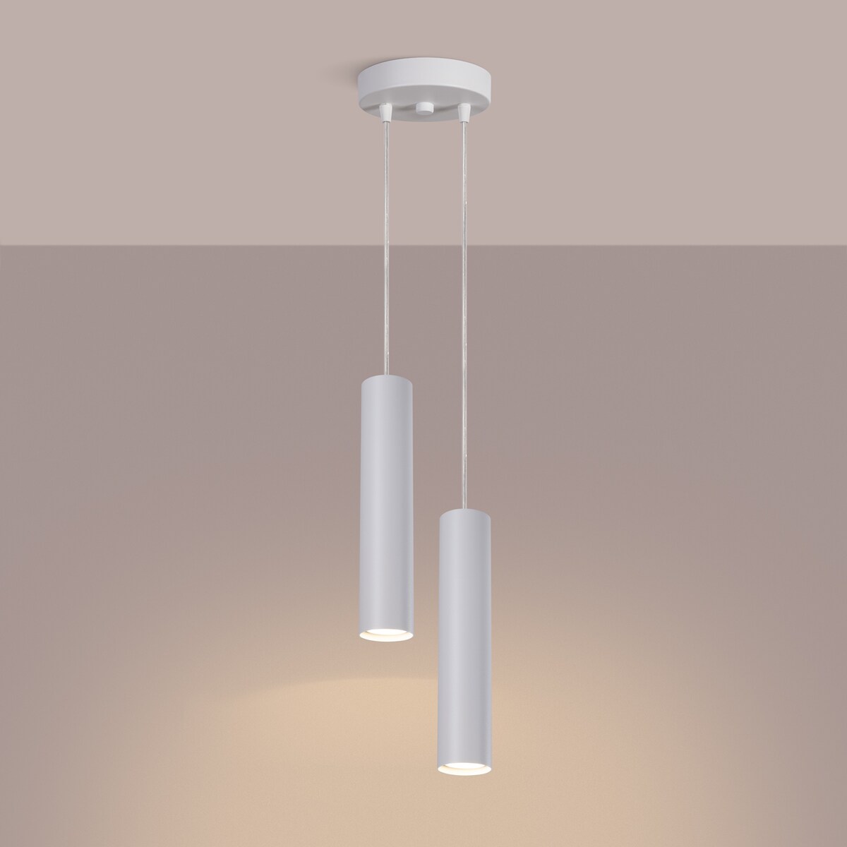 Lampa wisząca LAGOS 2P biała