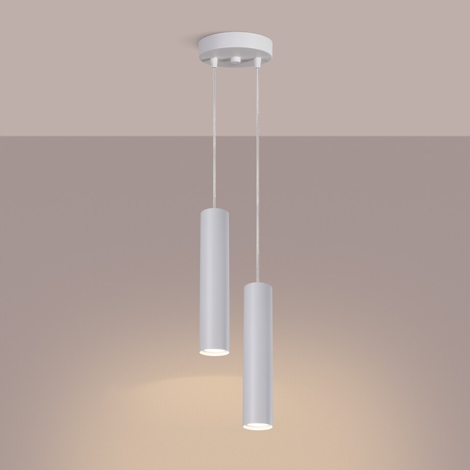 Lampa wisząca LAGOS 2P biała