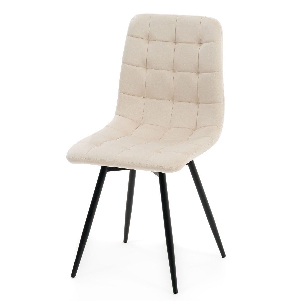 Krzesło tapicerowane obrotowe do salonu ARCO beżowy welur