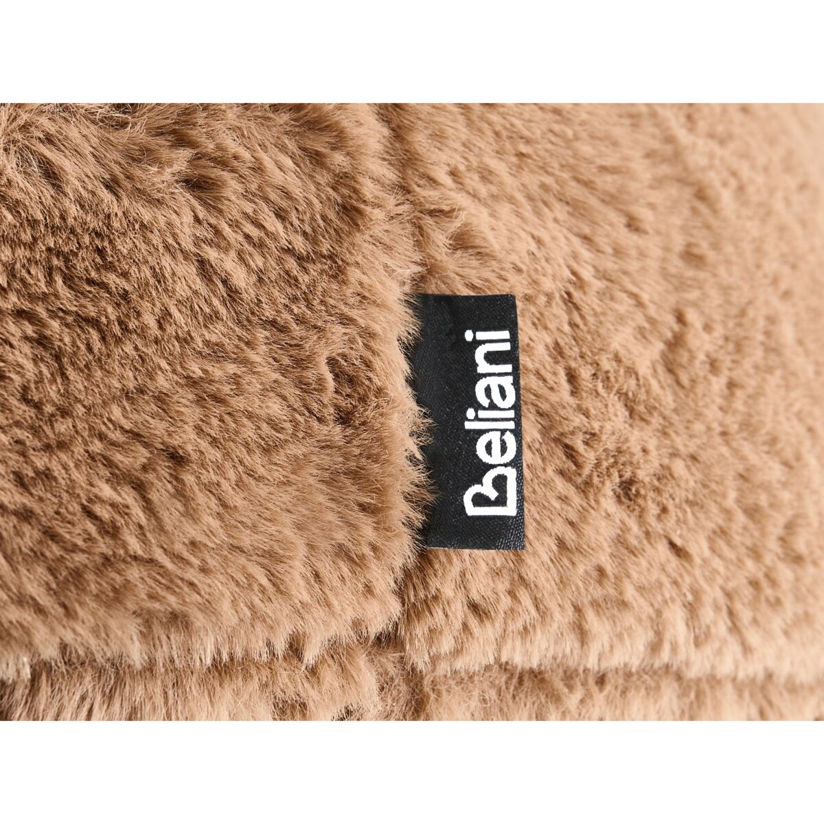 Puf BAYARD Sztuczne futro Jasnobrązowy 115 x 56 x 43 cm