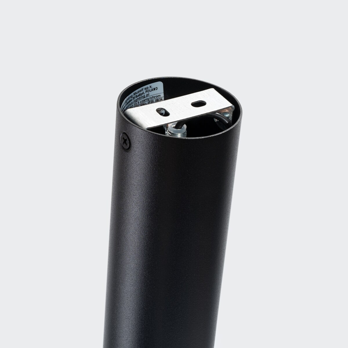 Plafon NERO 22,5 czarny/chrom