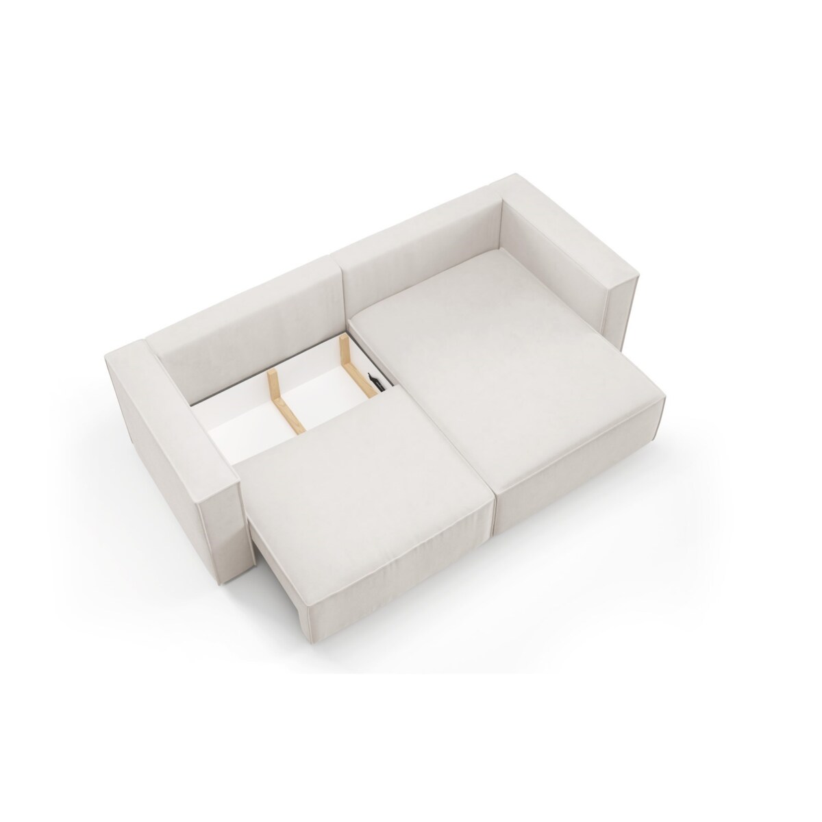 Narożnik KEYMON z funkcją spania welurowa tkanina Kolor: Gerra 5