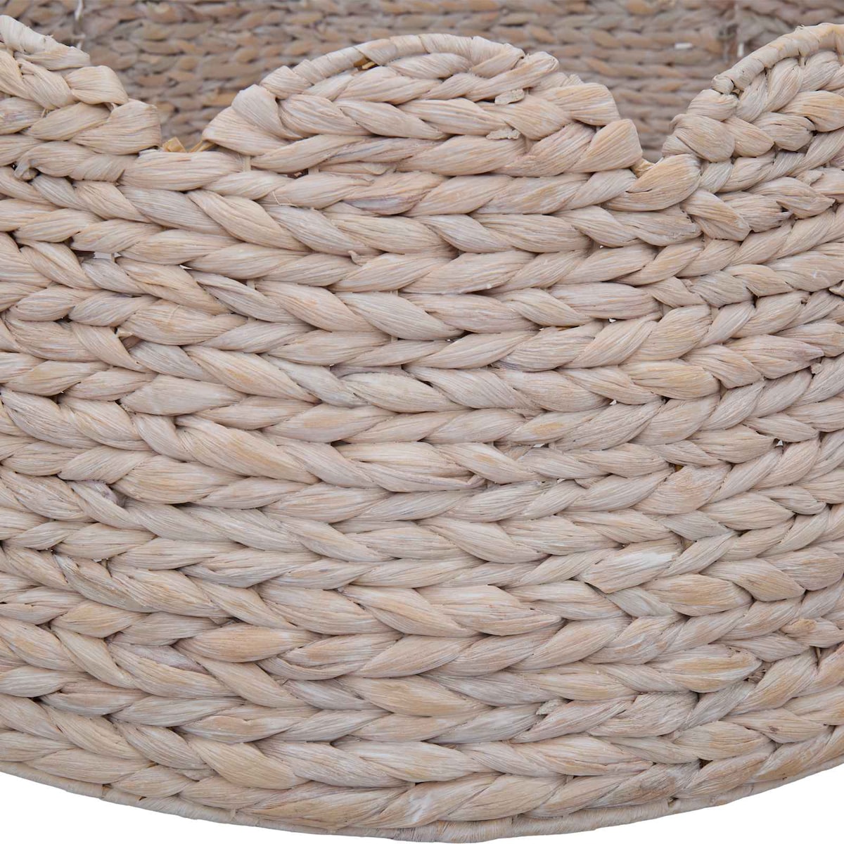 vidaXL Kołnierz do Choinki Okrągły Biały śr. 75 x 25 cm Hiacynt wodny