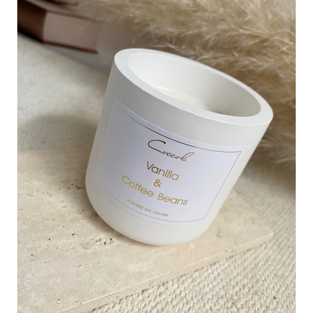 Vanilla & Coffee Beans- 135 gram ekologiczna naturalna świeca sojowa (dostępne inne zapachy)