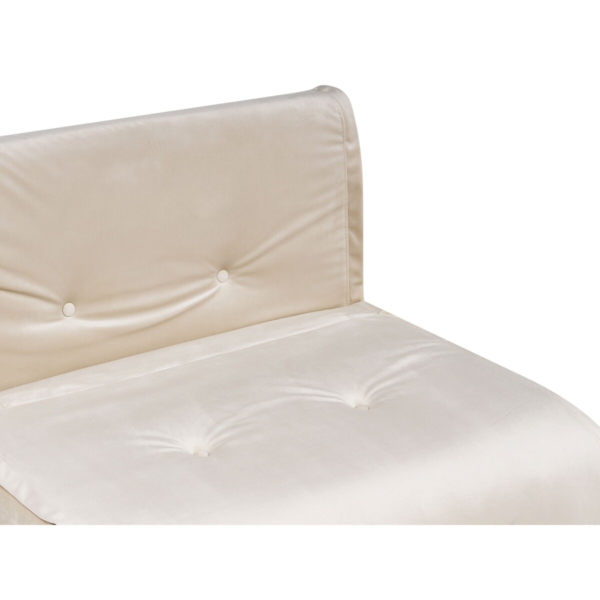 Sofa welurowa rozkładana beżowa VESTFOLD