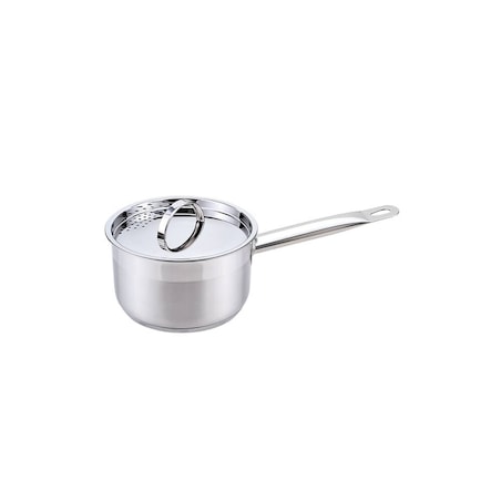 Rondel stalowy z pokrywką na indukcję gaz 16cm 1.5L MAESTRO