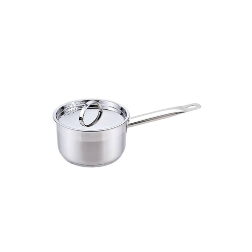 Rondel stalowy z pokrywką na indukcję gaz 16cm 1.5L MAESTRO
