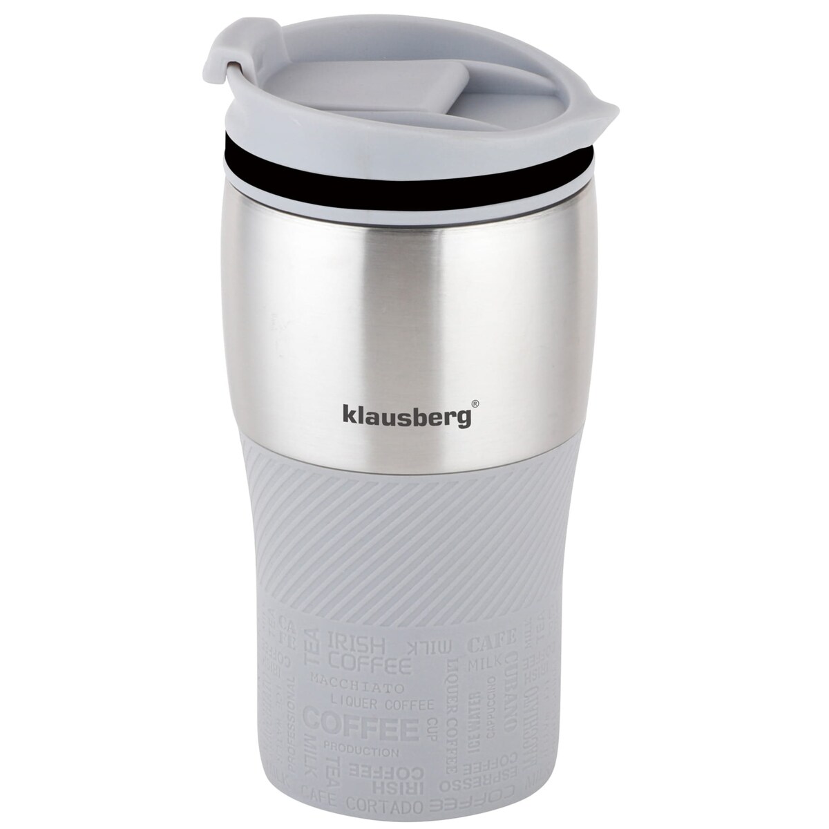 Kubek termiczny 320ml KLAUSBERG szary