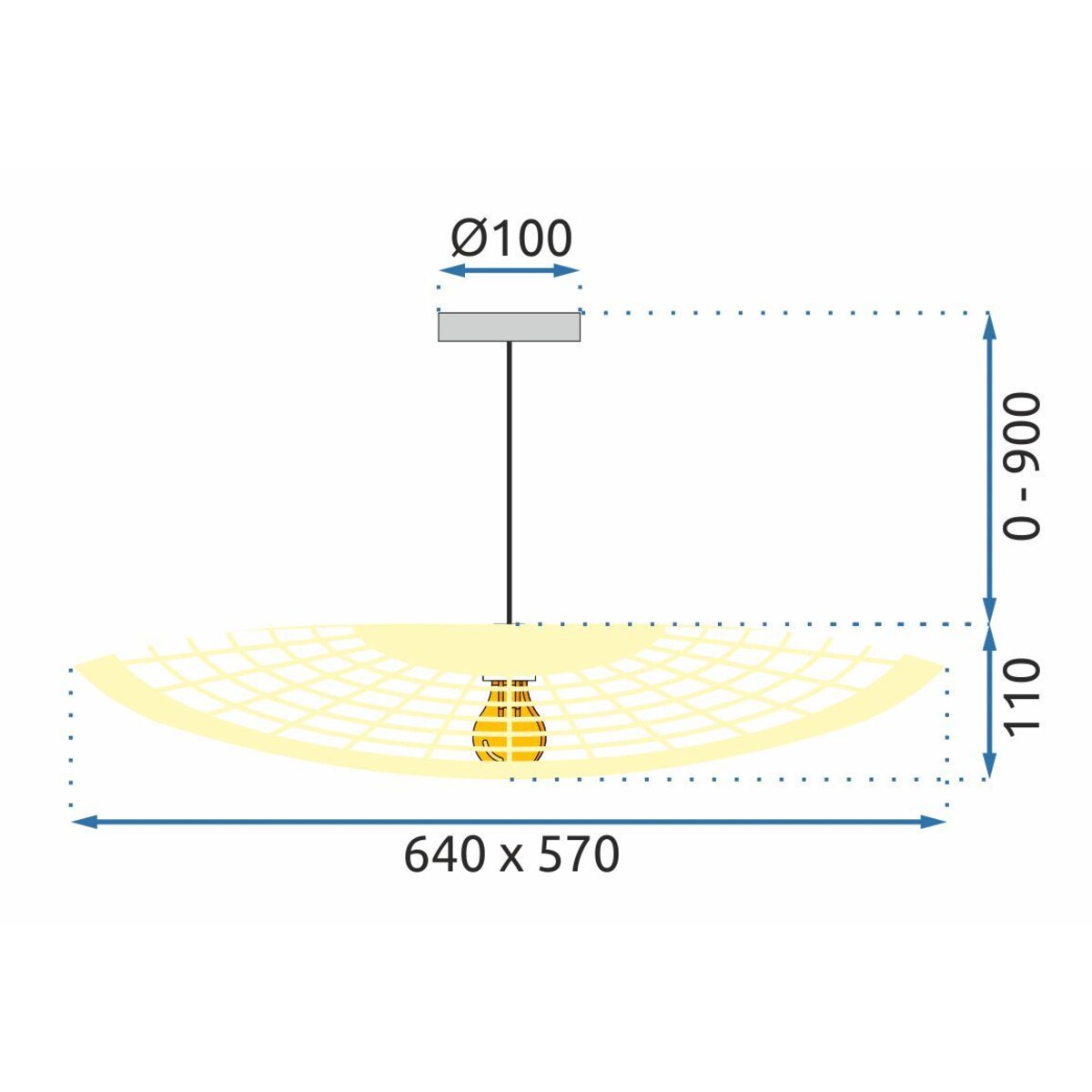 Lampa wisząca Boho APP1541-1CP