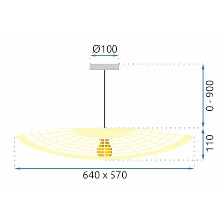 Lampa wisząca Boho APP1541-1CP