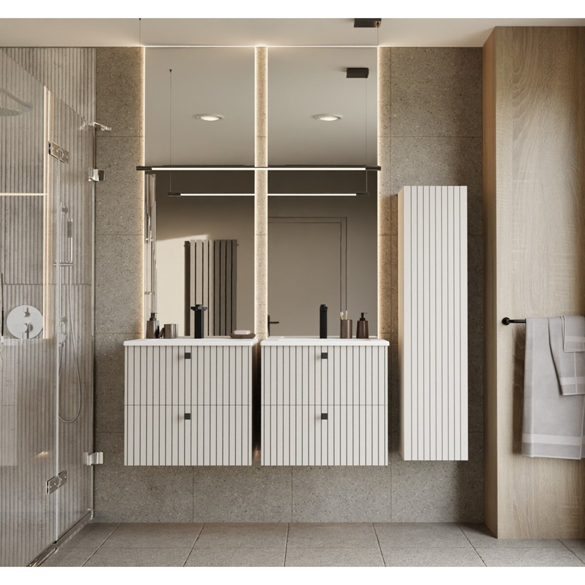 Szafka łazienkowa TIGO 2S/UMYWALKA KASZMIR