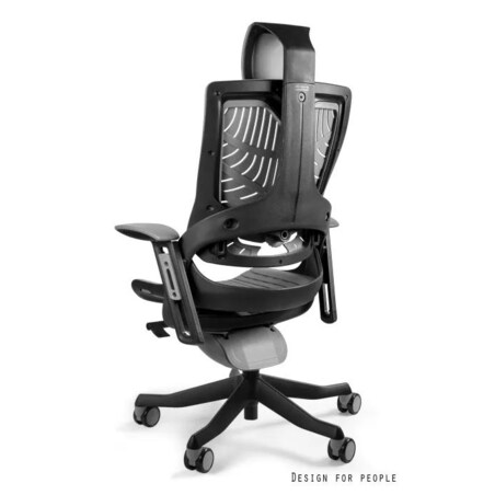 Fotel biurowy WAU 2 czarny/szary elastomer