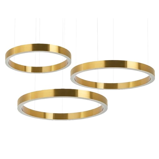Wisząca lampa Ring MSE0000406060 Moosee LED 25W+2*28W 3000K pierścienie metalowa złota