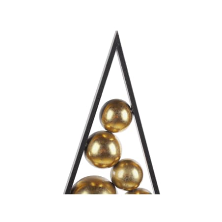 Figurka choinka metalowa czarno-złota RANUA
