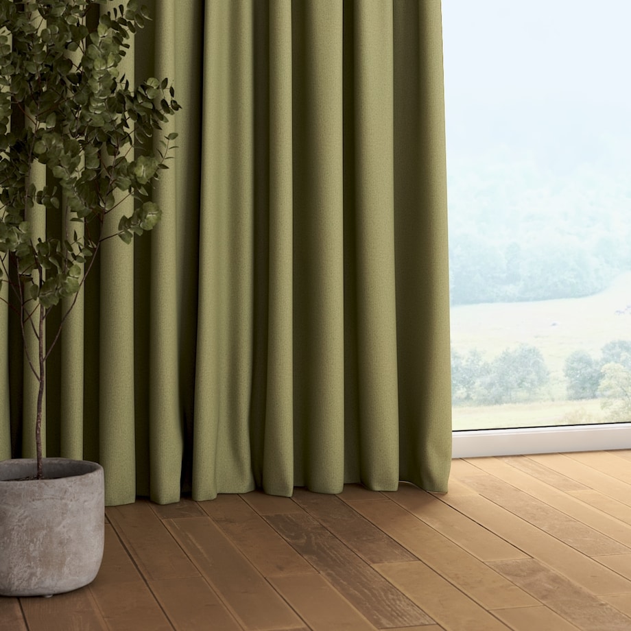 Zasłona na taśmie marszczącej 1 szt. 130x245 zielony