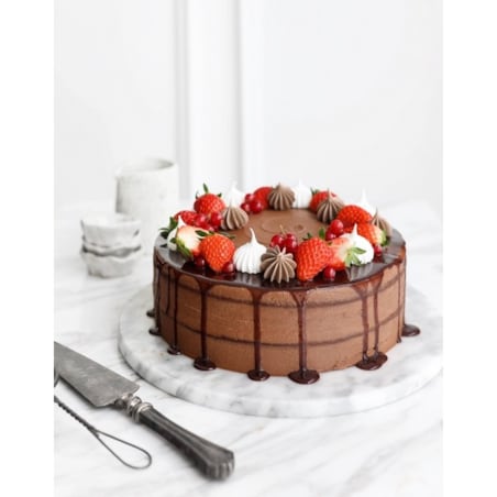 Patisse - Tortownica zapinana z pokrywą 24cm SILVER-TOP