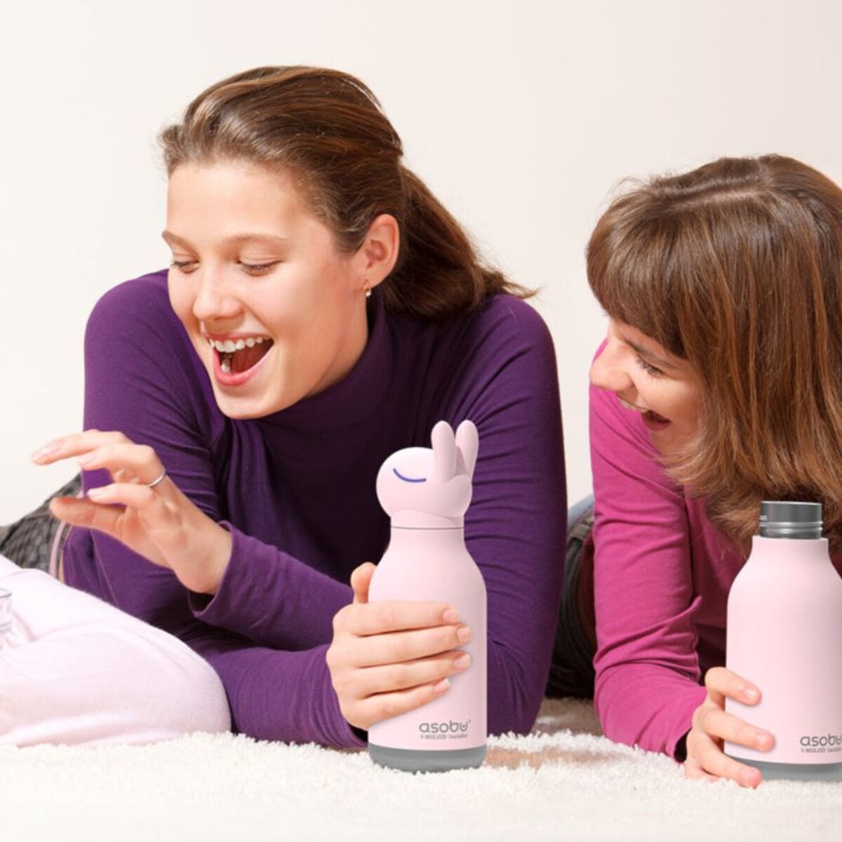 ASOBU BESTIE BOTTLE butelka termiczna dla dziecka, Bunny