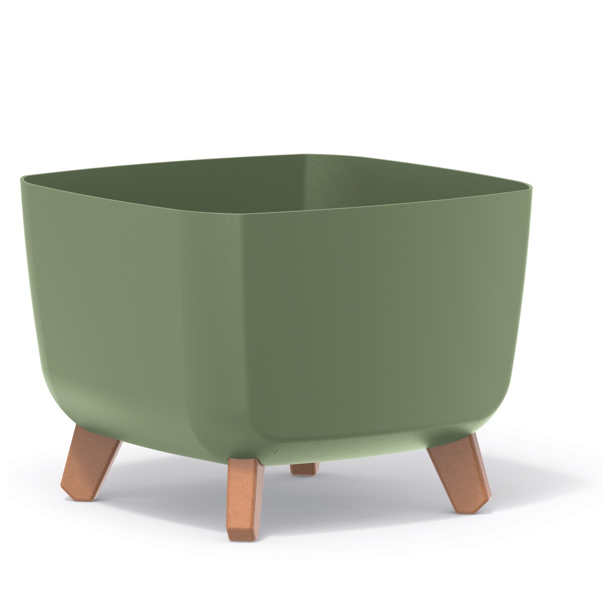 Doniczka Donica Ogrodowa 29 Cm Na Nóżkach Dekoracyjna Zielony