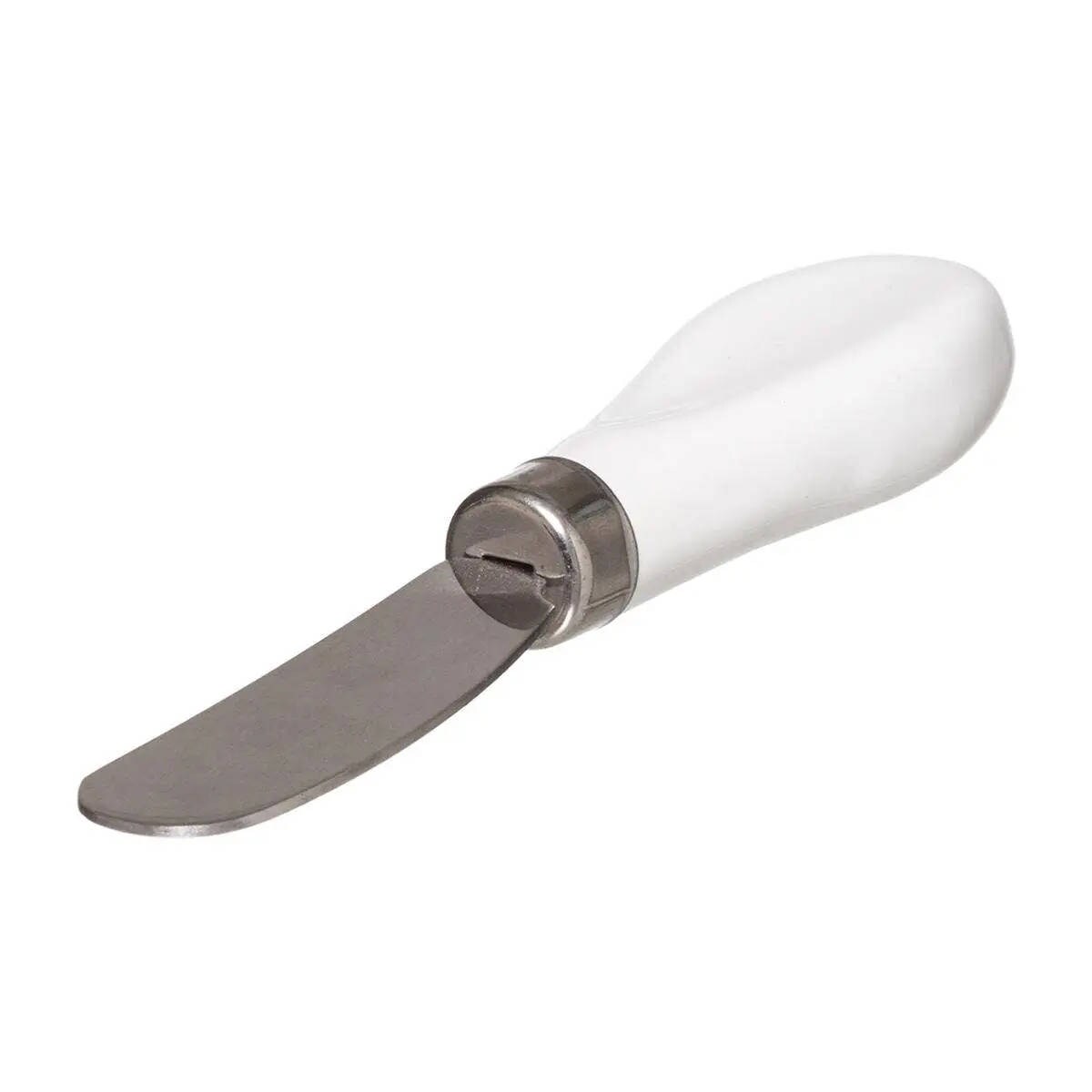 Maselniczka z nożykiem, ceramiczna z bambusową pokrywką