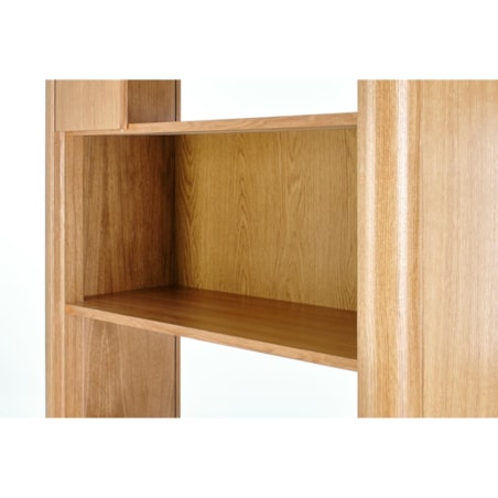 REGAŁ Zefir WĄSKI 97x37x196 cm dąb/czarny MDF W OKLEINIE