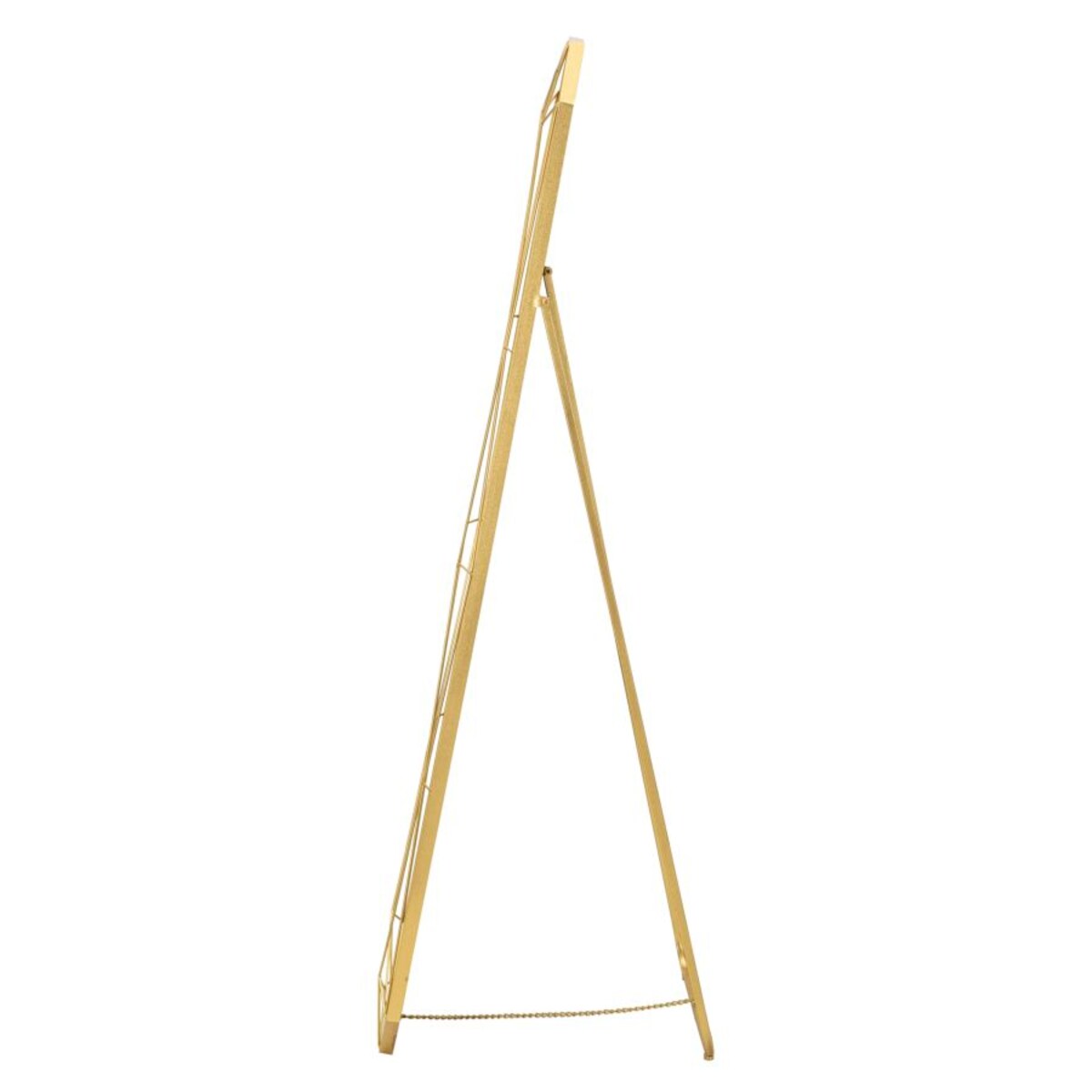 Lustro podłogowe, kolor złoty, żelazo i płyta MDF, 46 x 2 x 153 cm, styl glamour, do sypialni i garderoby, Mauro Ferretti