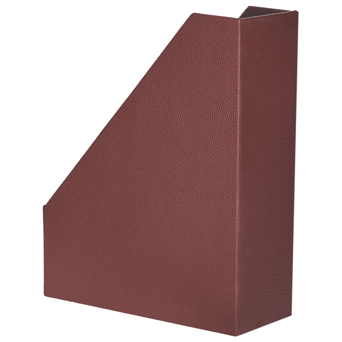 Zestaw 4 pojemników na dokumenty ekoskóra czerwony SUMER