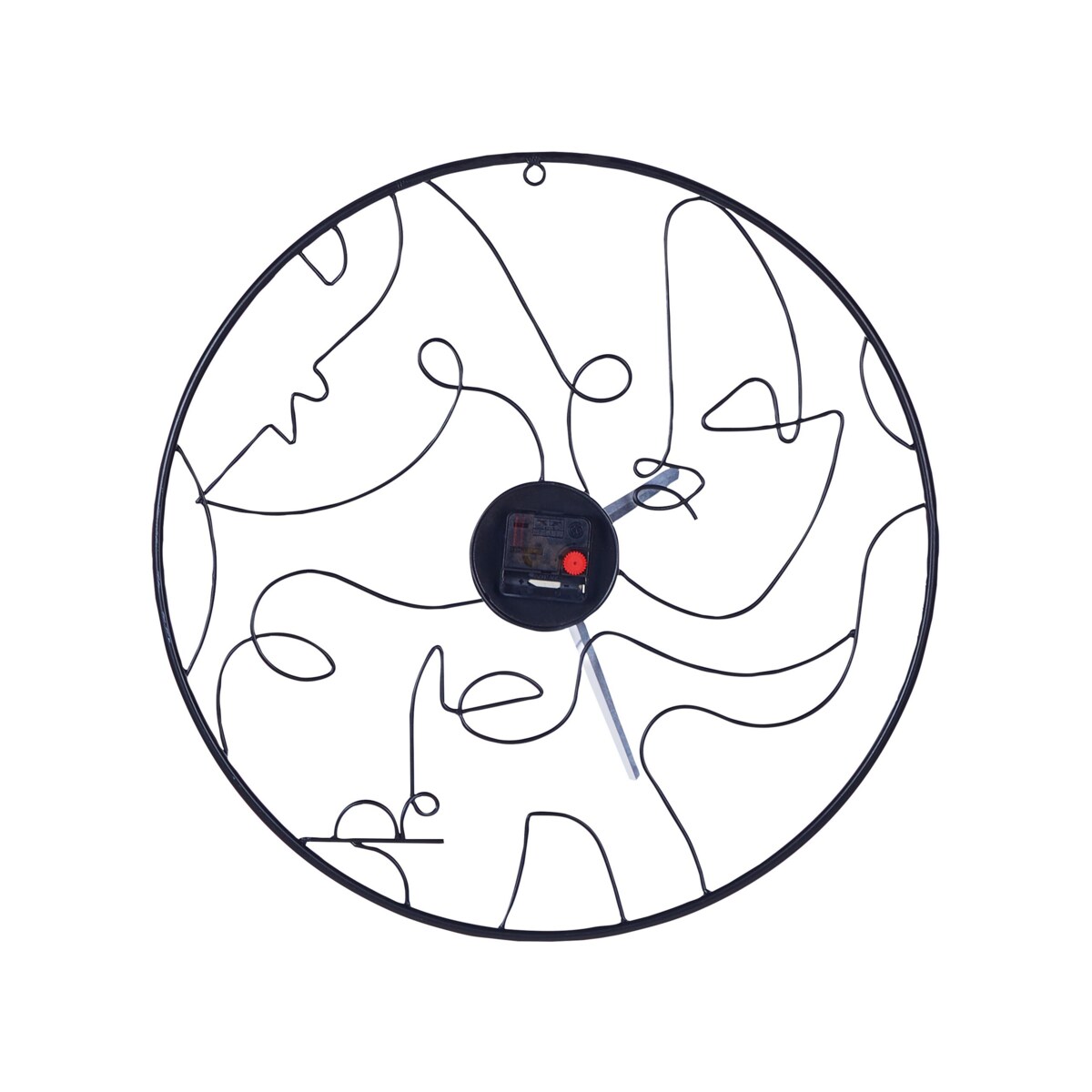 Zegar ścienny ø 50 cm czarny MENTON