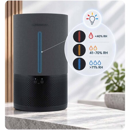 Nawilżacz powietrza Berdsen BD-503 ewaporacyjny 350 ml/h 5L oczyszczacz czarny