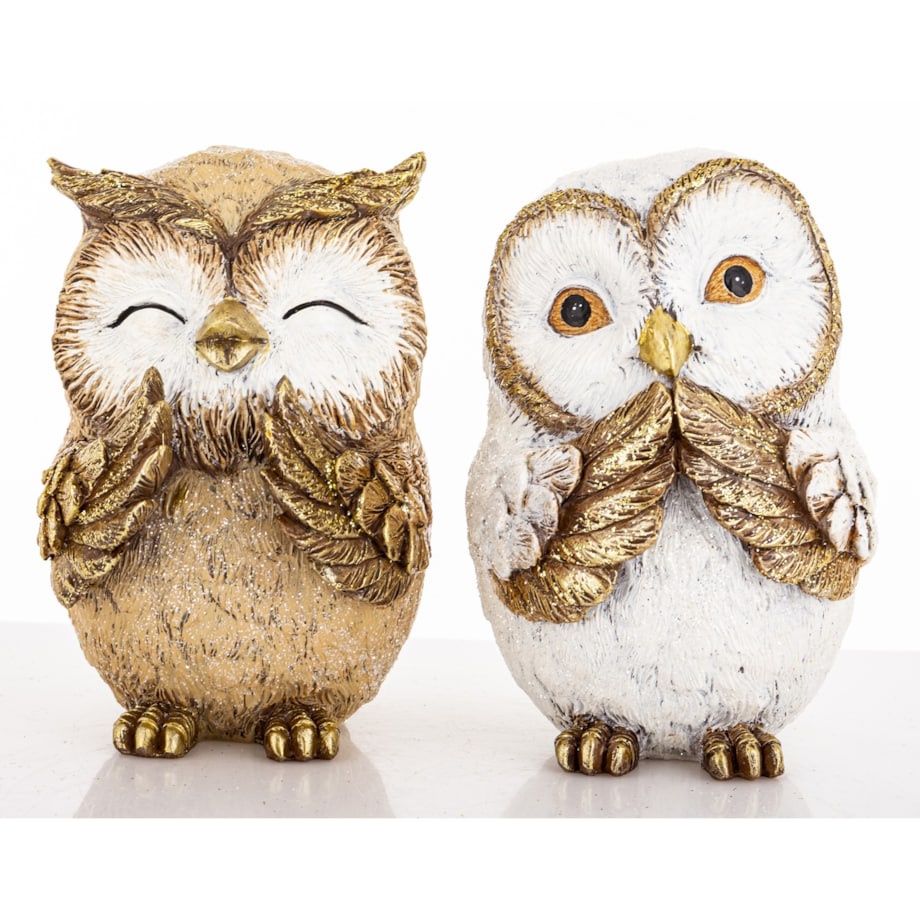 Dekoracja - figurki sówki 2 szt. 314x10x211 cm OWLS-2