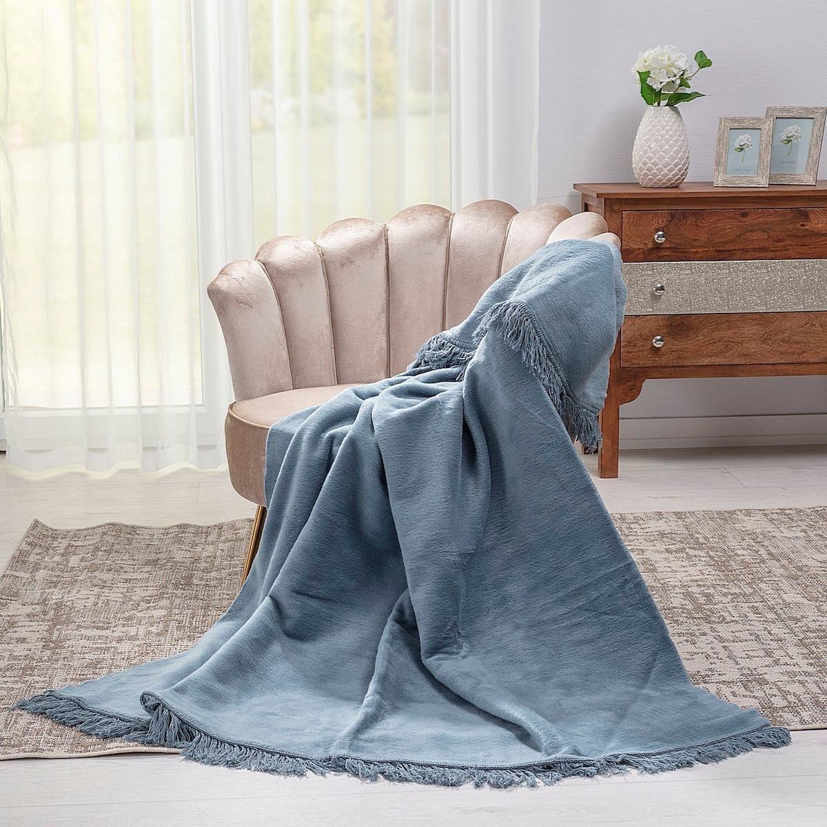 Koc Cosy Home 150x200cm Denim Grey, 150 x 200 cm