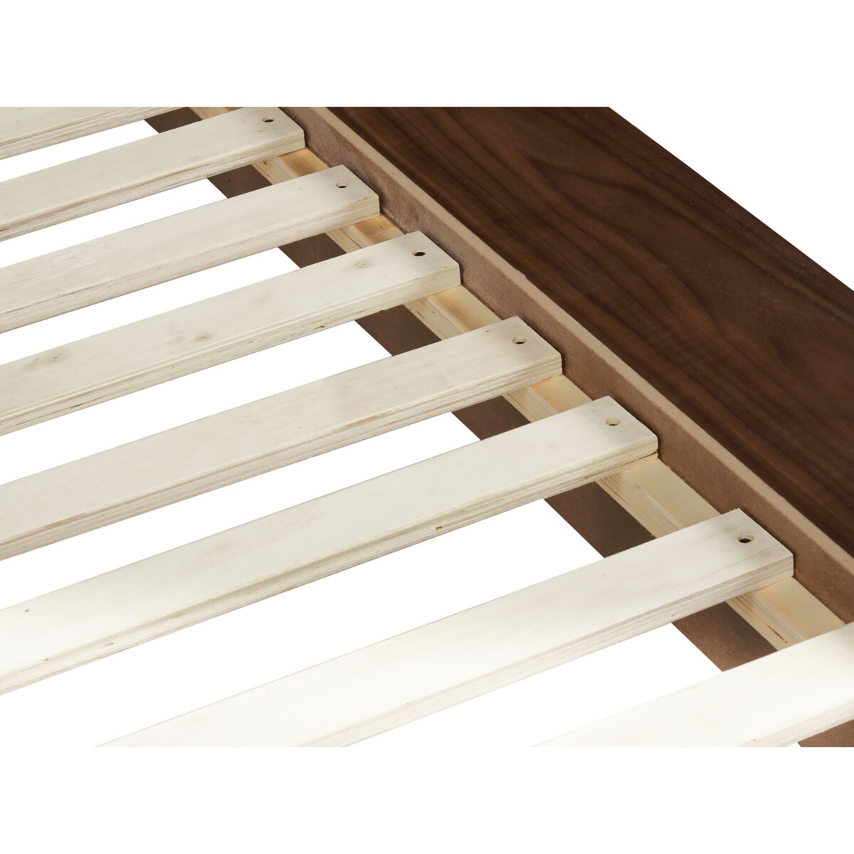 Łóżko z zagłówkiem boucle 180 x 200 cm brązowe ZEN