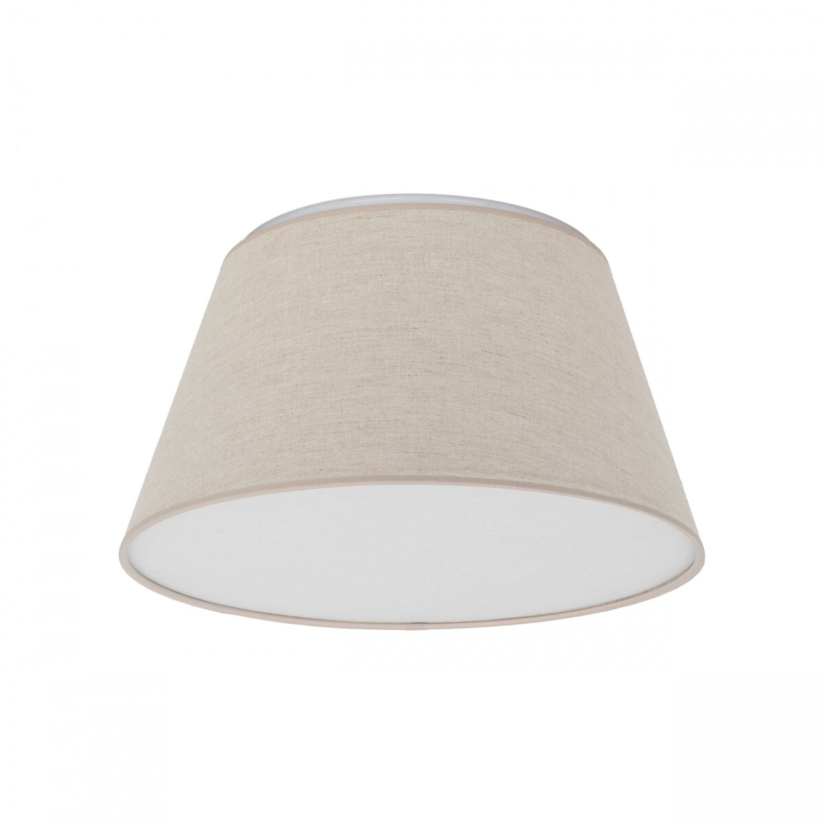 Lampa sufitowa plafon TK Lighting FORMO LEN 380 11076 biało-beżowa 2xE27 38 cm lniana