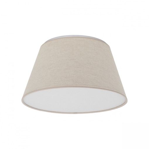 Lampa sufitowa plafon TK Lighting FORMO LEN 380 11076 biało-beżowa 2xE27 38 cm lniana