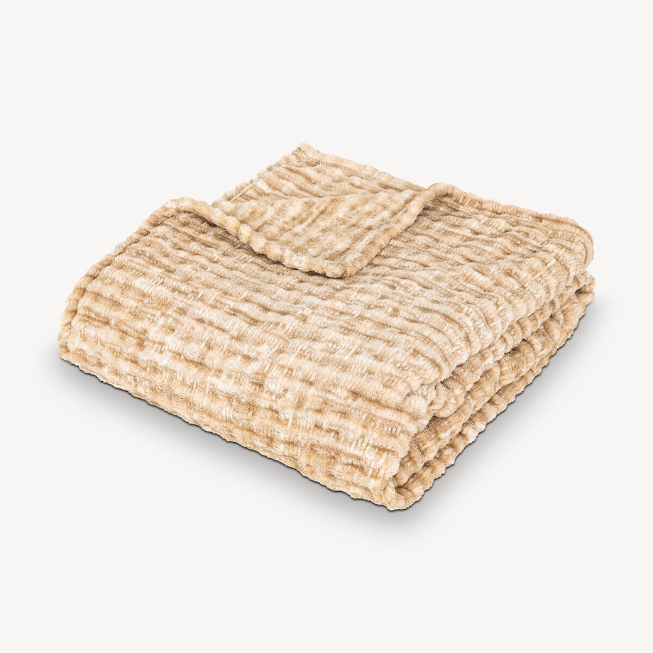 Pled 125x150 cm SELATU beżowy