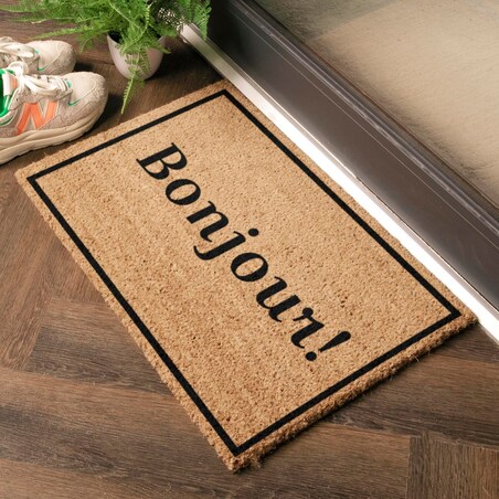 Wycieraczka Bonjour with Border