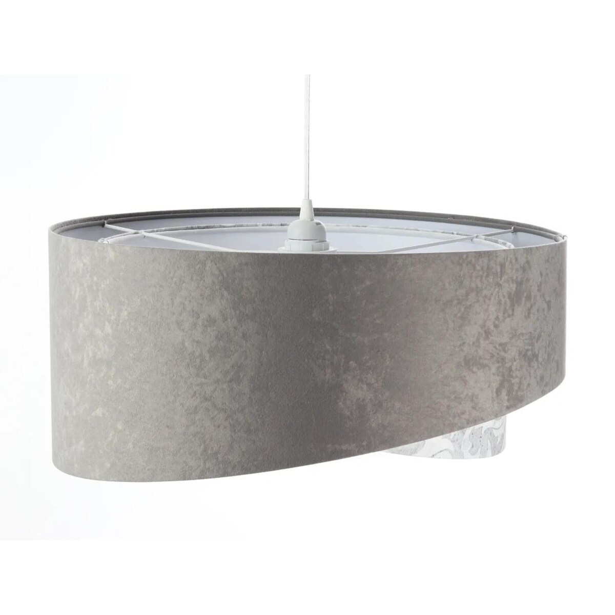 Lampa wisząca ALBIT szara/biała