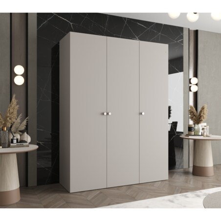 Szafa uchylna otwierana PARMA 1 150 wys. 202 cm Kaszmir + u. Srebrny