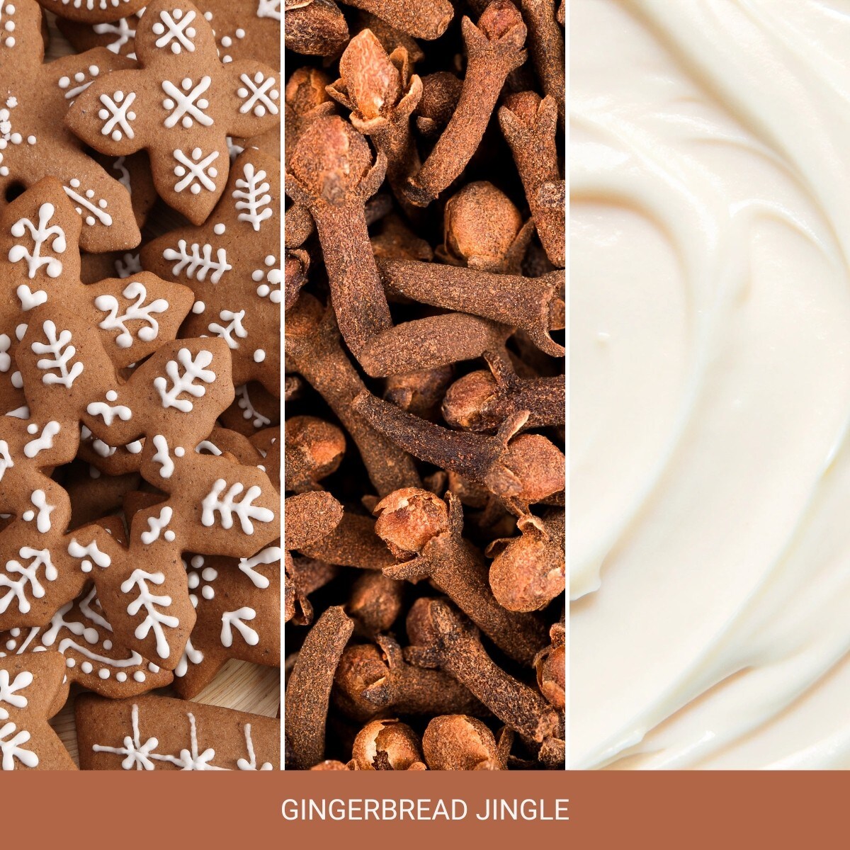 HI świeca średnia GINGERBREAD JINGLE