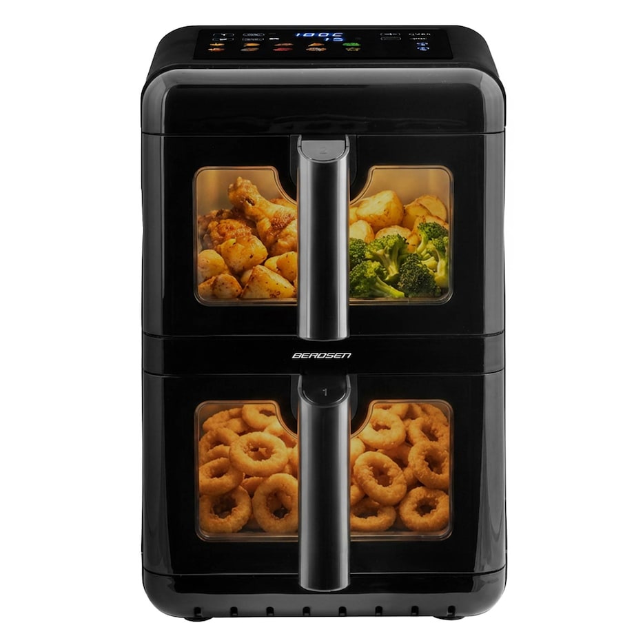 Frytkownica beztłuszczowa Berdsen BD-663 dwukomorowa 11,6L pionowa Air Fryer 3000W