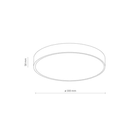 Lampa Sufitowa Łazienkowa Tk Lighting Velis Biała Plafon Led 24W Ip54 Zmienna Barwa, Ściemniany