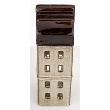 Domek kamienica 20x8x6,5 cm LYS kamionkowy brązowy