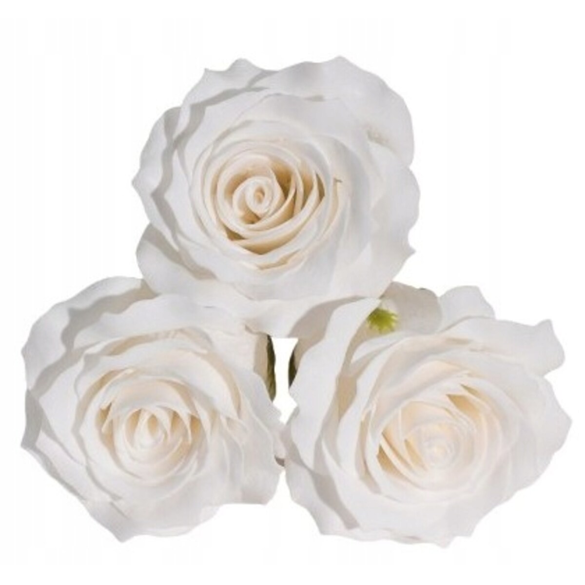 3x RÓŻA 5 warstwowa płatków rozkwitnięta BIAŁA KWIATY MYDLANE na box stroik