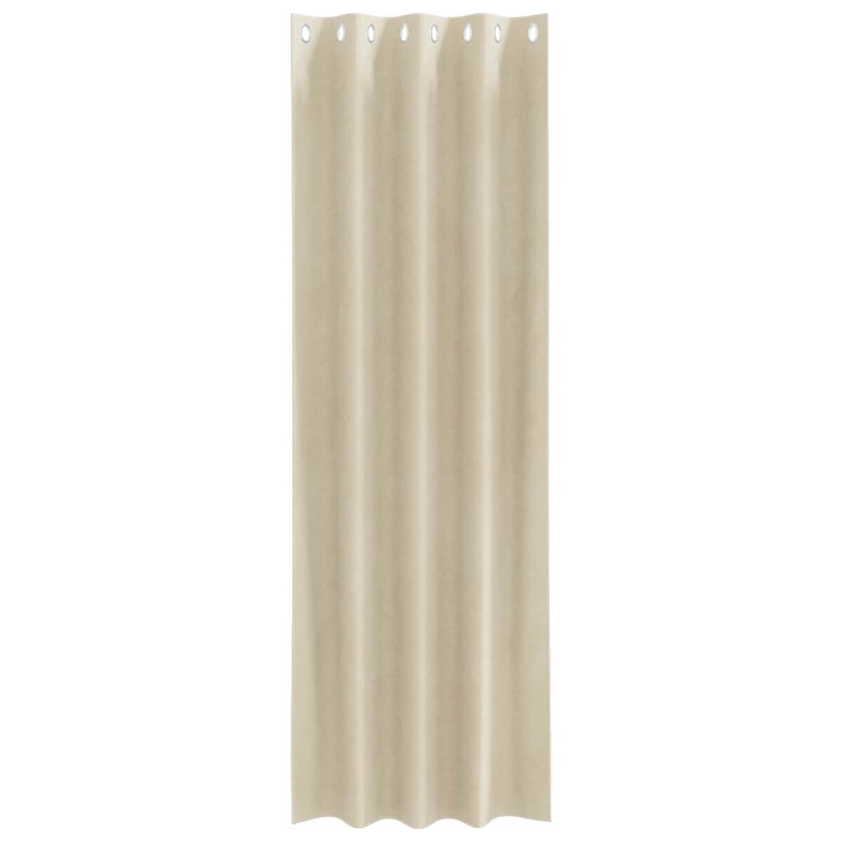 vidaXL Zasłony z zasłonami 2 pcs Kremowy 140 x 245 cm Aksamit