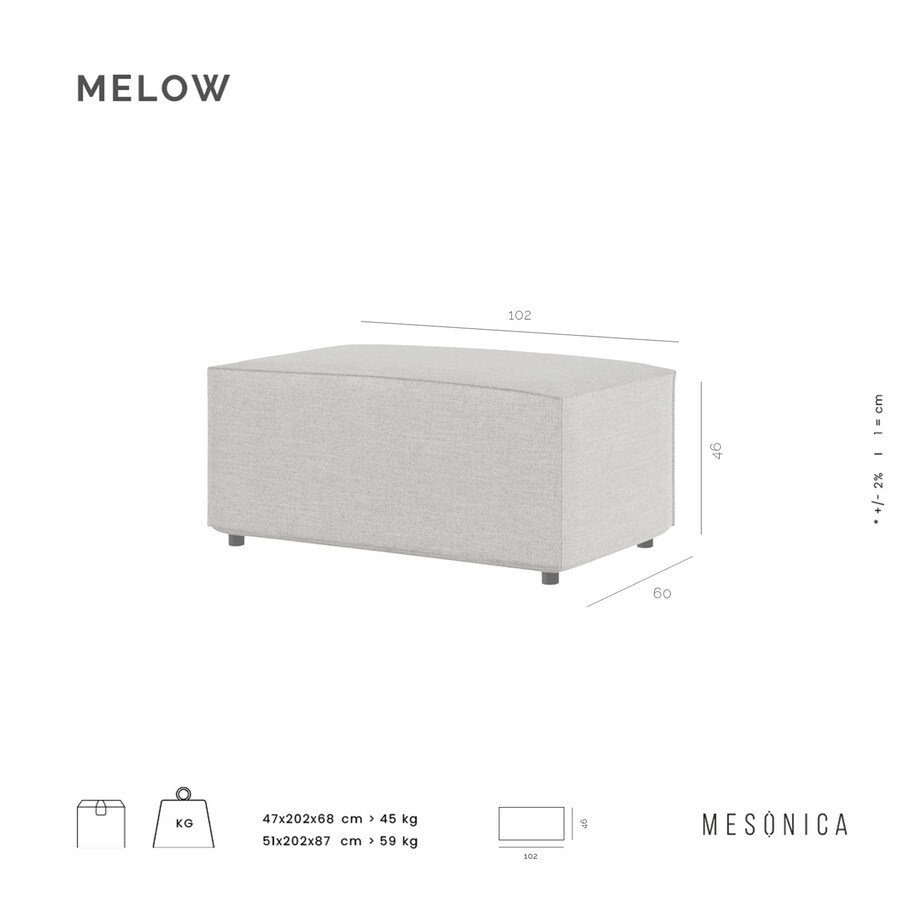 Melow Puf - pomarańczowy