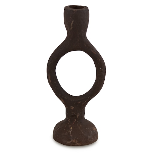 Świecznik Metalowy Na Jedną Świeczkę Uchwyt Na Świecę Stalowy Industrialny