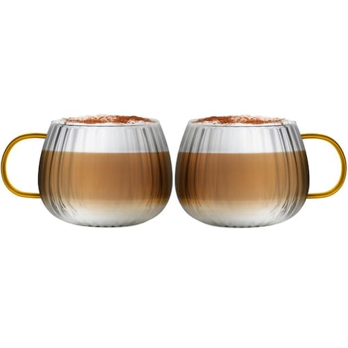Komplet 2 szklanek z żółtym uchem 350 ml Tulip 1227