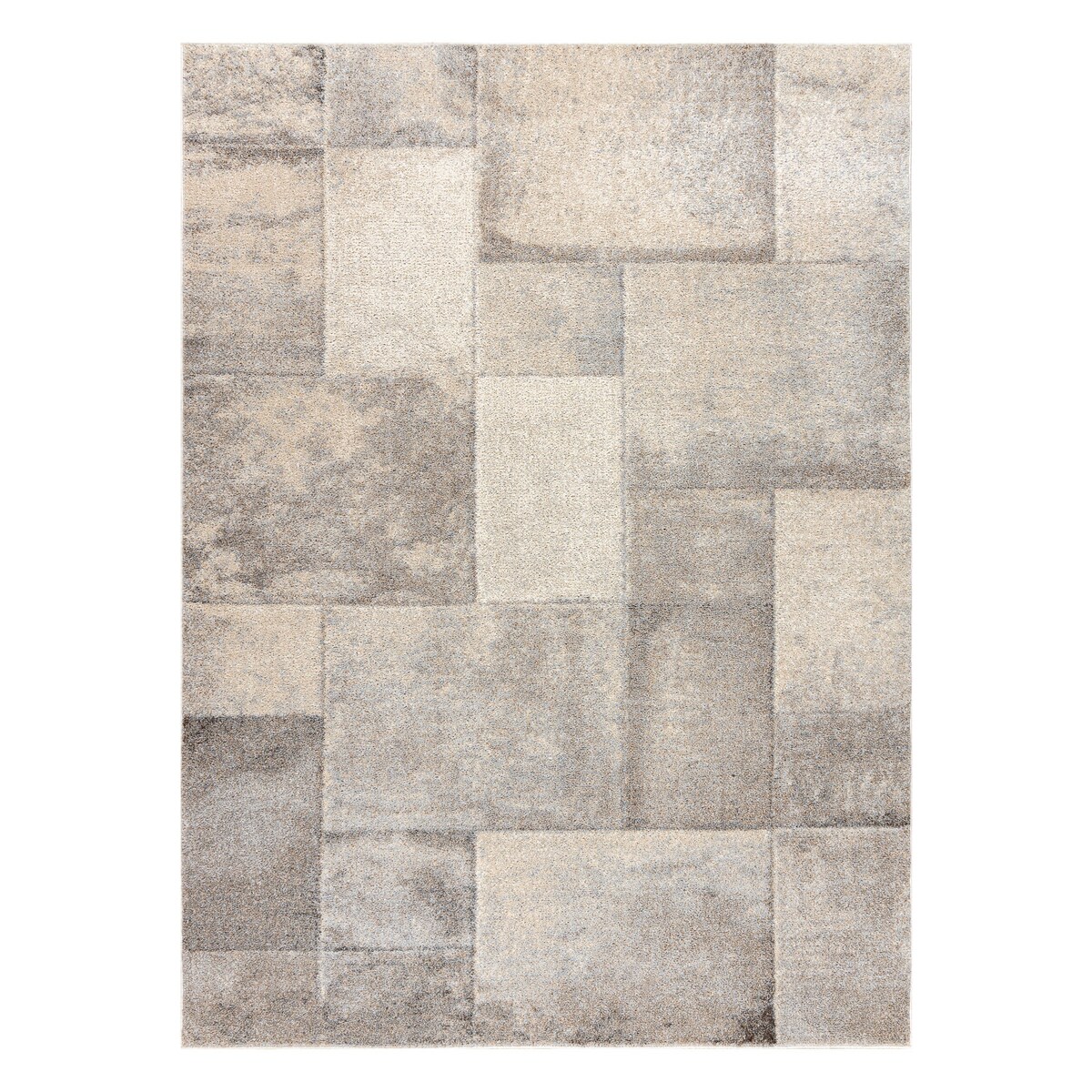 Dywan FUSION 1200 krem / beż - Geometryczny, 120x170 cm